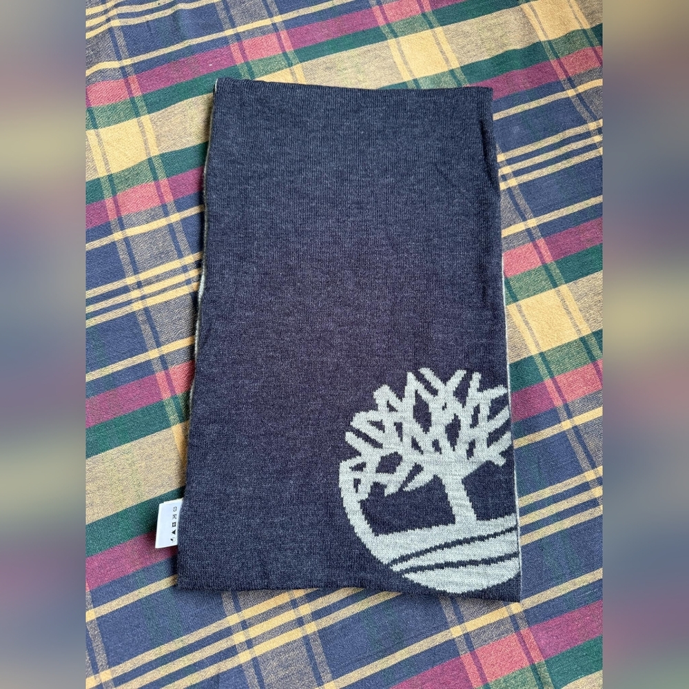 Mens Timberland Reversible Knit Scarf